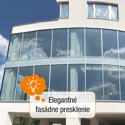 Elegantné fasádne presklenie