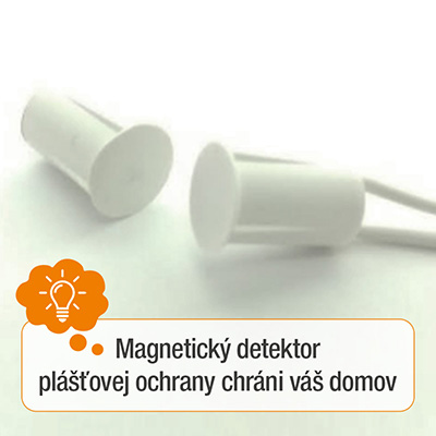 Magnetický detektor plášťovej ochrany chráni váš domov