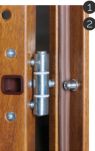 Bezpečnostné dvere Komsta K3000 - konštrukcia pántov