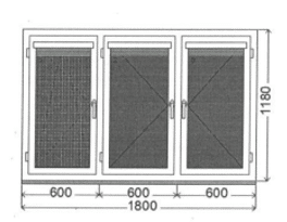 Okná - rozmery - 1800 x 1180