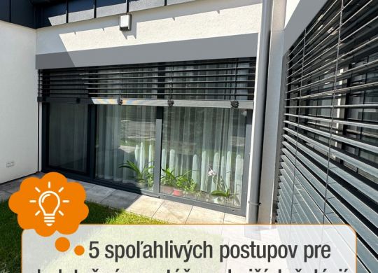 5 spoľahlivých postupov pre dodatočnú montáž vonkajších žalúzií