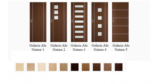 Interiérové dvere Galeria Natura Alu