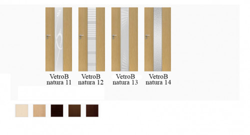 Interiérové dvere Vetro B natura